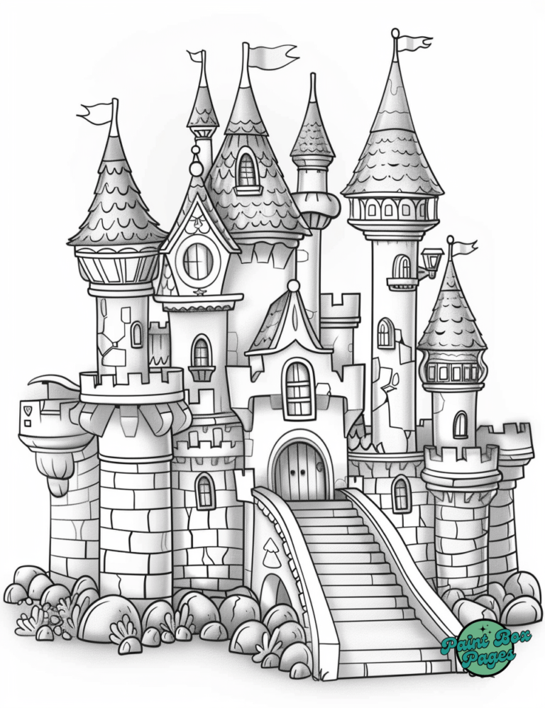 24 Large Fairy Castle Coloring Pages